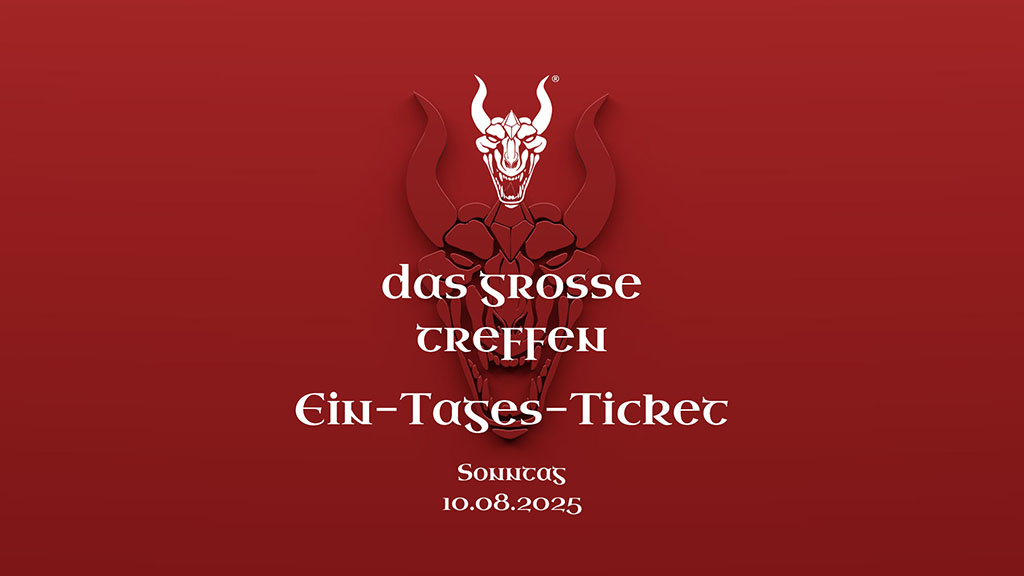 dgt_1tag_sonntag_ticket_shop_2025 Das Grosse Treffen - 1 Tages Ticket 10.08.2025 - Das Fantasy Festival Mittelalter, Gothic, Steampunk, Endzeit, Fantasy & LARP in Aach am Bodensee Deutschland