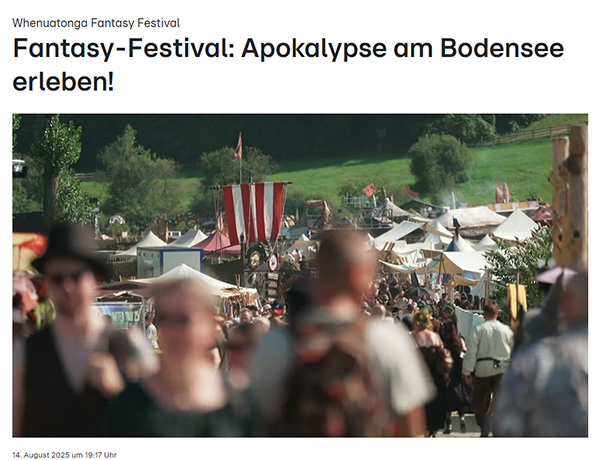RTL TV-Reportage über Das Grosse Treffen 2025 Das Fantasy Festival in Aach am Bodensee/Hegau, Deutschland