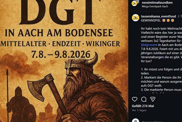 Tausendsassa Eventfood Freikarten Verlosung für das DGT 2026 - Das Grosse Treffen Das Fantasy Festival - DGT